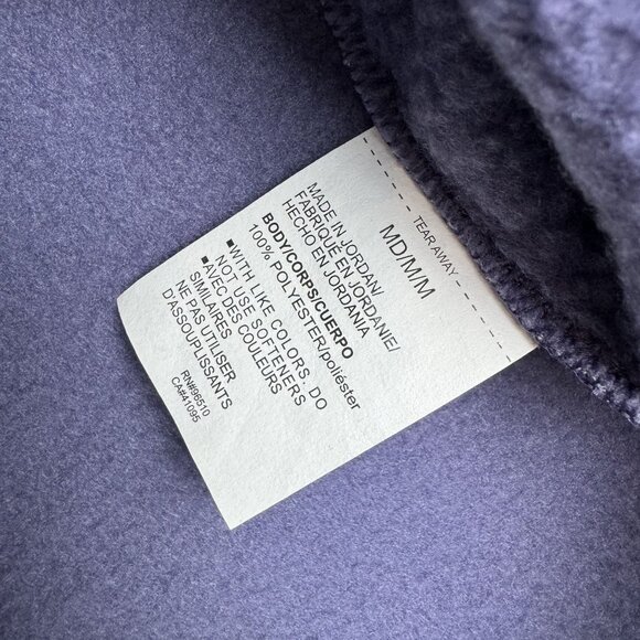 UNDER ARMOUR Golf Mens Fleece Pile Sweater Pullover Jacket Snap-T Neck Purple M - Picture 5 of 7